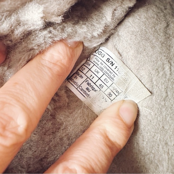 UGG Tazz Maxi Curly Genuine Shearling Slipper Grey - Picture 7 of 13